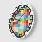 PIXELAT chained numbers by Masanser Grote Klok (Hoek)