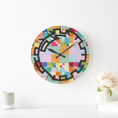 PIXELAT chained numbers by Masanser Grote Klok (Huis)