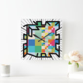 PIXELAT chained numbers by Masanser Vierkante Klok (Huis)