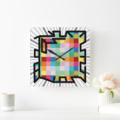 PIXELAT chained numbers by Masanser Vierkante Klok (Huis)