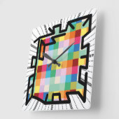 PIXELAT chained numbers by Masanser Vierkante Klok (Hoek)