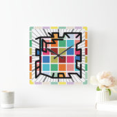 PIXELAT chained numbers by Masanser Vierkante Klok (Huis)