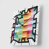 PIXELAT chained numbers by Masanser Vierkante Klok (Hoek)