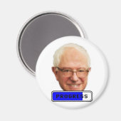 Pixelated Bernie Sanders - PROGRESS Magneet (Voorkant / Achterkant)