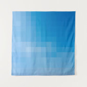 Pixelated Blues Wandkleed (Voorkant (horizontaal))