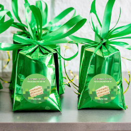 Pixelated Cake Bedankt Circle Sticker