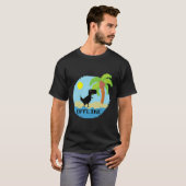 Pixelated Dinosaur Vacation Tech Enthusiasts Coder T-shirt (Voorkant volledig)