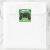 Pixelated Gamer Bedankt Sticker (Tas)