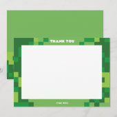 Pixelated Gamer Party Dank Je Kaart (Voorkant / Achterkant)