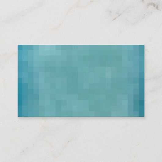 Pixelated Grunge Background - Teal Visitekaartje (Voorkant)