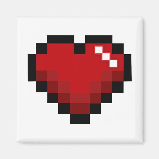 Pixelated Heart Magneet (Voorkant)