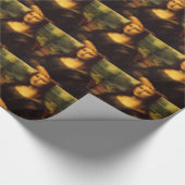 Pixelated Mona Lisa Cadeaupapier (Hoek)