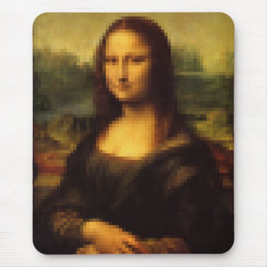 Pixelated Mona Lisa Muismat (Voorkant)