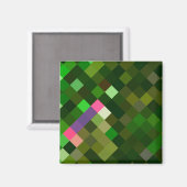 Pixelated Pattern - Groen Magneet (Voorkant / Achterkant)