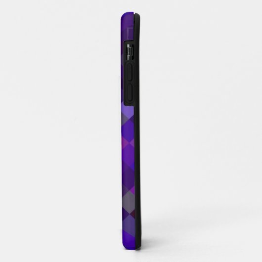 Pixelated Pattern — Paars Case-Mate iPhone Case (Achterkant/links)