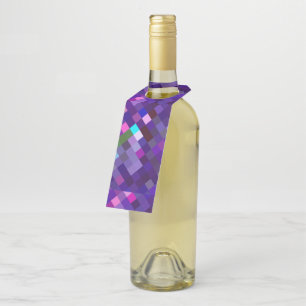 Pixelated Pattern — Paars Flessenhanger