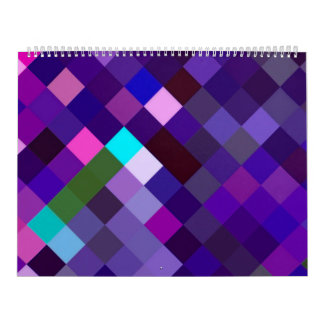 Pixelated Pattern — Paars Kalender