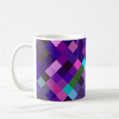 Pixelated Pattern — Paars Koffiemok (Links)