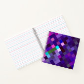 Pixelated Pattern - Purple Notitieboek (Binnen)