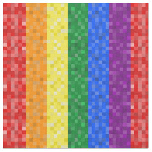 Pixelated Pride Stof