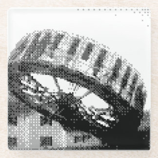 Pixelated Spinny Ride Glass onderzetter