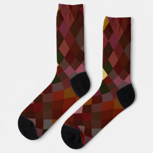 Pixelbeklede bruine Sokken