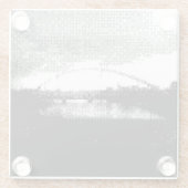 pixelbrug glazen onderzetter (Achterkant)