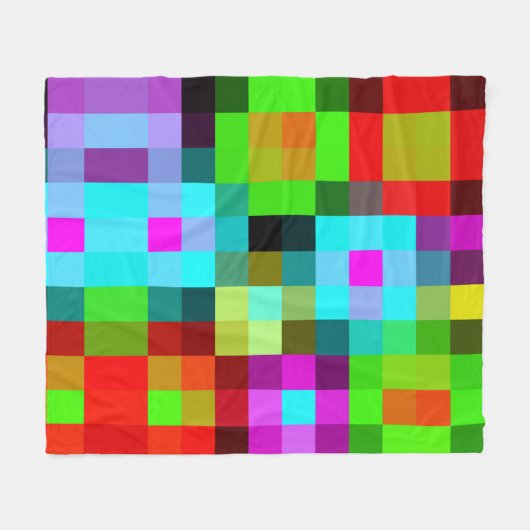 Pixeled Fleece Blanket (Voorkant (Horizontaal))