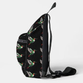 Pixeled Green Hummingbird Sling Bag (Rechts)