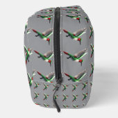 Pixeled Green Hummingbird Toilettasje (Rechts)