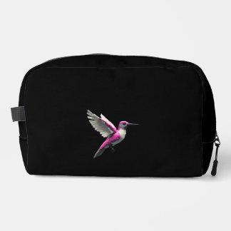 Pixeled Pink Hummingbird Toilettasje