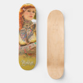 Pixeleye - Katy Gold Skateboard Deck (Recto)