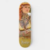 Pixeleye - Katy Gold Skateboard Deck (Recto)