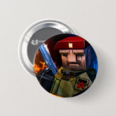 Pixelfield Game | Brutal Warrior Button (Voorkant /achterkant)