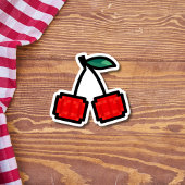 Pixelkersen Sticker