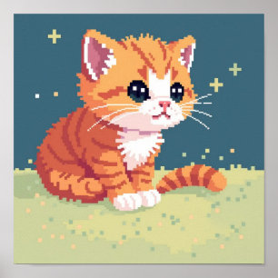 Pixelkitten Poster