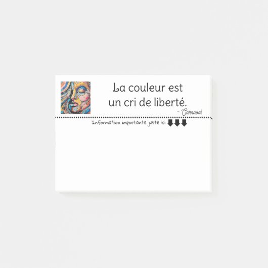 Pixelkleurene explosie post-it® notes (Voorkant)