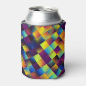 Pixelkunst Geometrisch Abstract Blikjeskoeler (Blikje Voorkant)