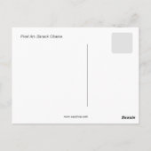 Pixelkunst (stippen), Barack Obama Briefkaart (Achterkant)