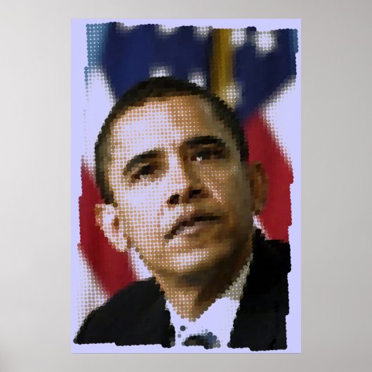 Pixelkunst (stippen), Barack Obama Poster (Voorkant)