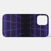 pixelkunst van 80s Retro sci-Fi achtergrond. Pixel Case-Mate iPhone Case (Achterkant (horizontaal))