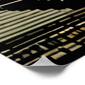 Pixelkunst, zeilboot op het zee | AI Art. Poster (Hoek)