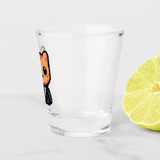 Pixelnavulling Shot Glas (Rechts)