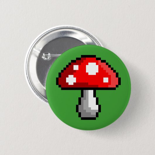 Pixelpaddenstoel Button (Voorkant /achterkant)