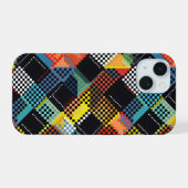 Pixelpatchwork iPhone 15 Hoesje (Achterkant horizontaal)