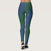 Pixelpatroon 01.GRN.bw DBluek BG Leggings (Achterkant)