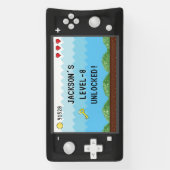 Pixels Arcade Video Game Controller Kids Birthday Spandoek (Verticaal)