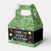 Pixels bereiken gameniveau op kinderen van zaterda bedankdoosjes (Voorkant Zijde)