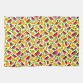 Pixels de fruits 1980 Style serviette de cuisine (Horizontal)