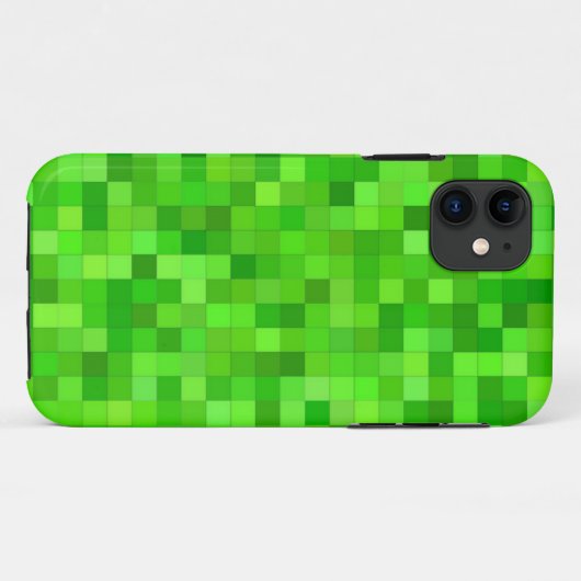 Pixels de jeu vert | coque iphone personnalisé (Dos (Horizontal))